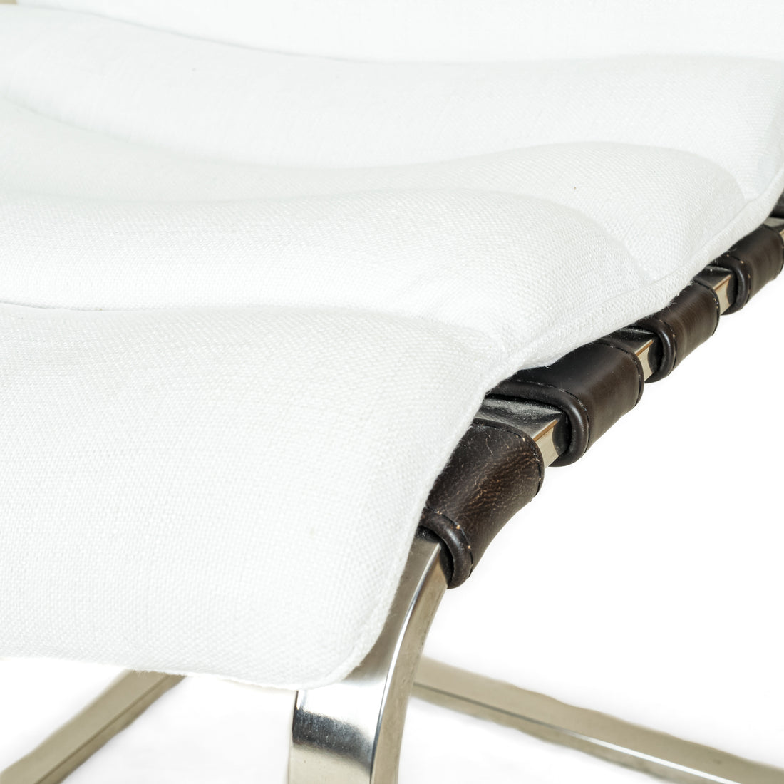 RESTORATION HARDWARE Oviedo Chair White Upholstery