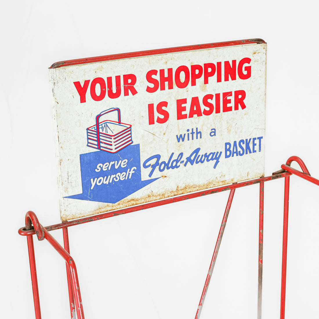 Vintage Wire Retail Stand - Fold Away Baskets