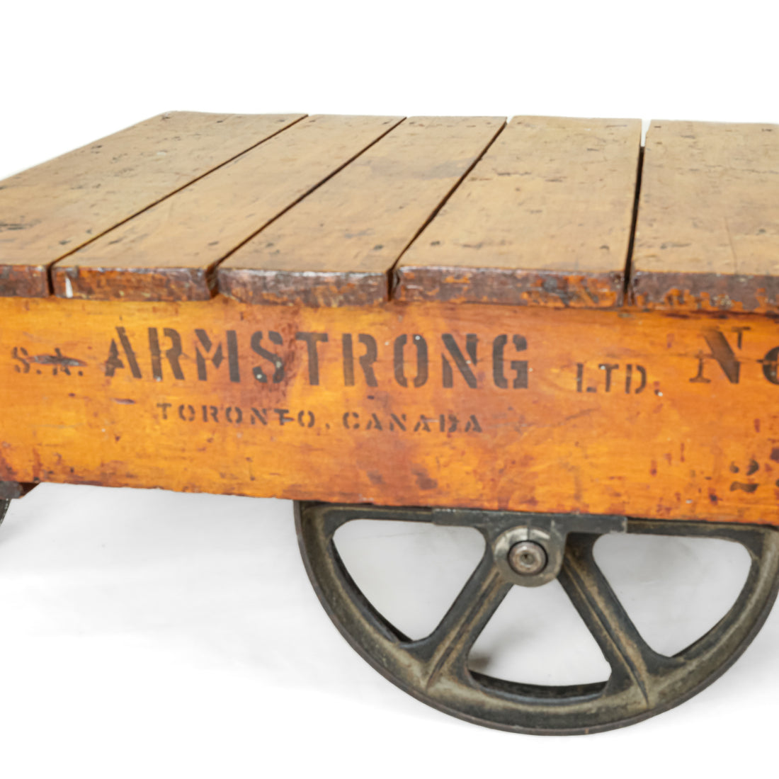 Vintage Wood & Steel Flat Dolly Armstrong Co.
