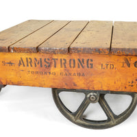 Vintage Wood & Steel Flat Dolly Armstrong Co.