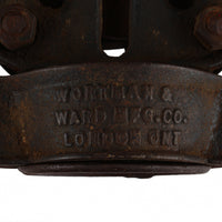 WORTHMAN & WARD Vintage Cast Steel Hay Trolley