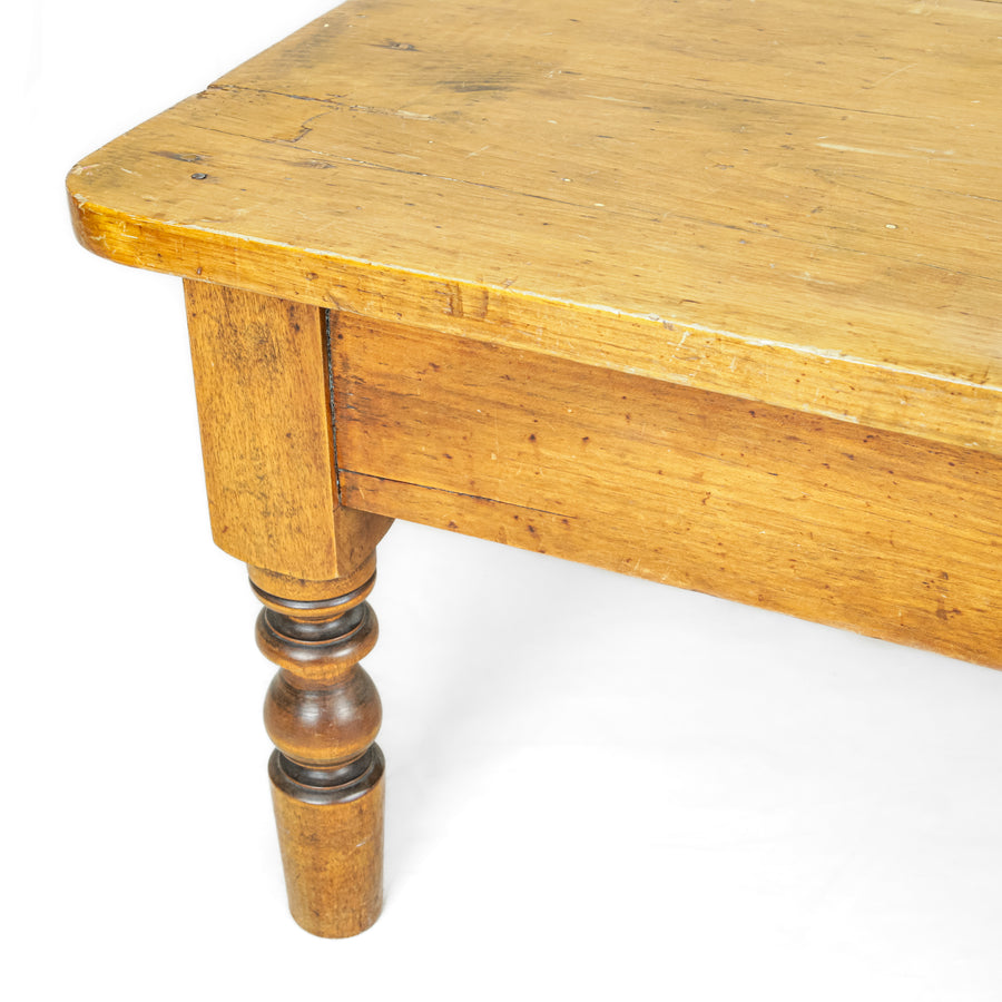 Vintage Pine Table With Shortened Legs