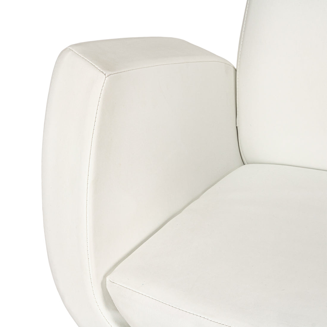 GLOBAL FURNITURE Kate Armchair - White Vinyl