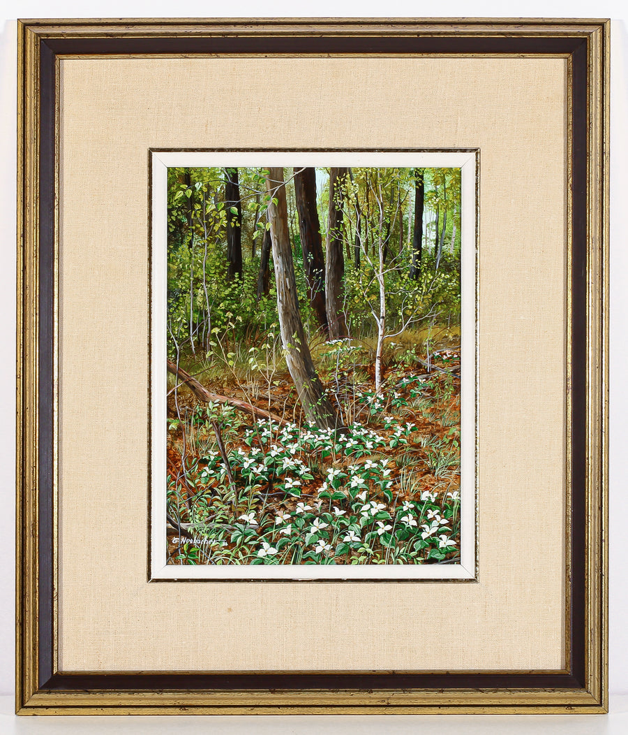 Gerda Neubacher - "Trilliums" - Oil on Board