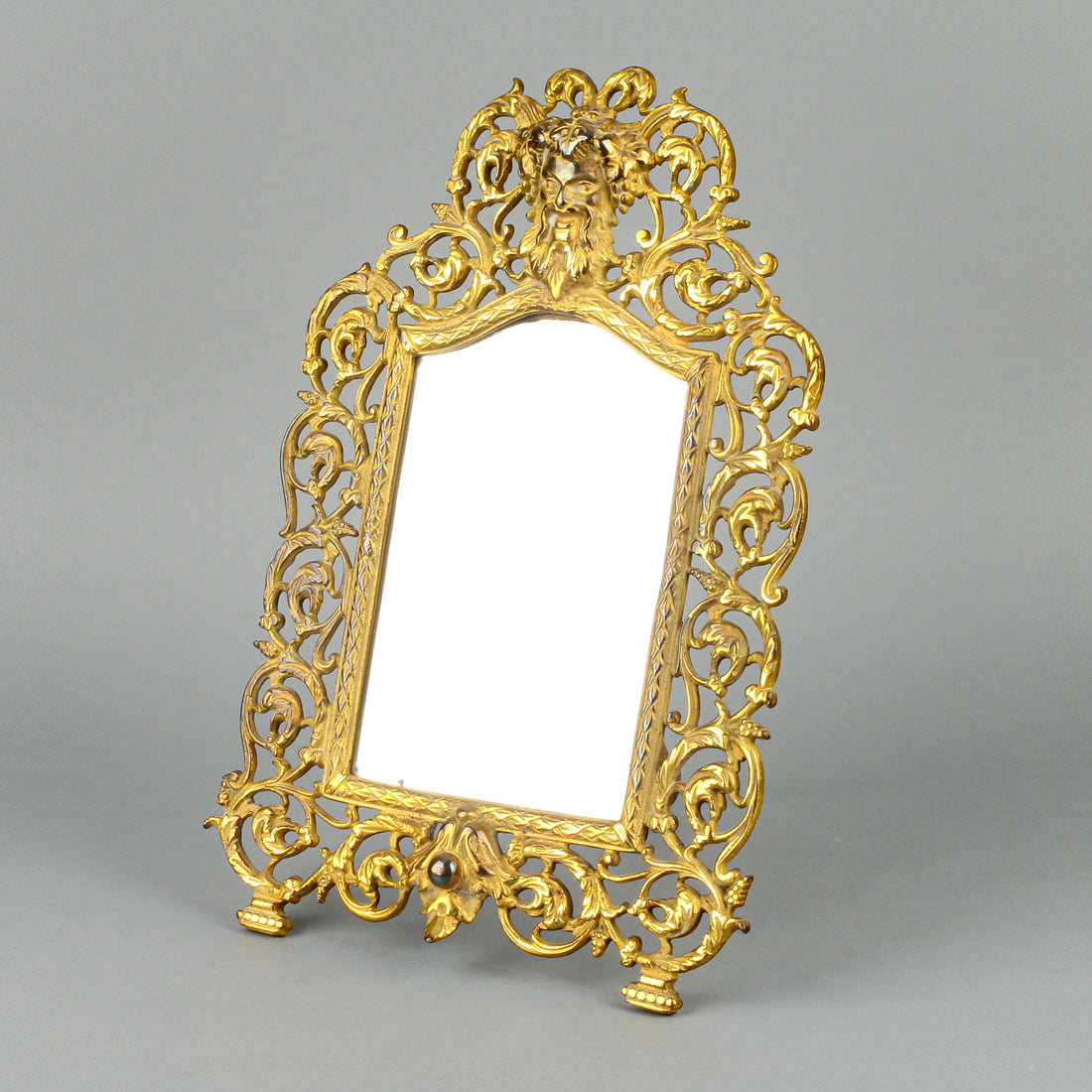 BRADLEY & HUBBARD Gilt Cast Brass Bacchus Mirror 3509 3504