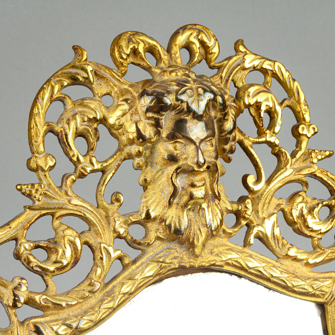 BRADLEY & HUBBARD Gilt Cast Brass Bacchus Mirror 3509 3504