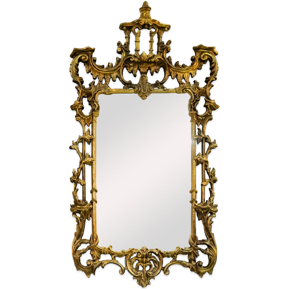 Gold Finish Ornate Decor Mirror