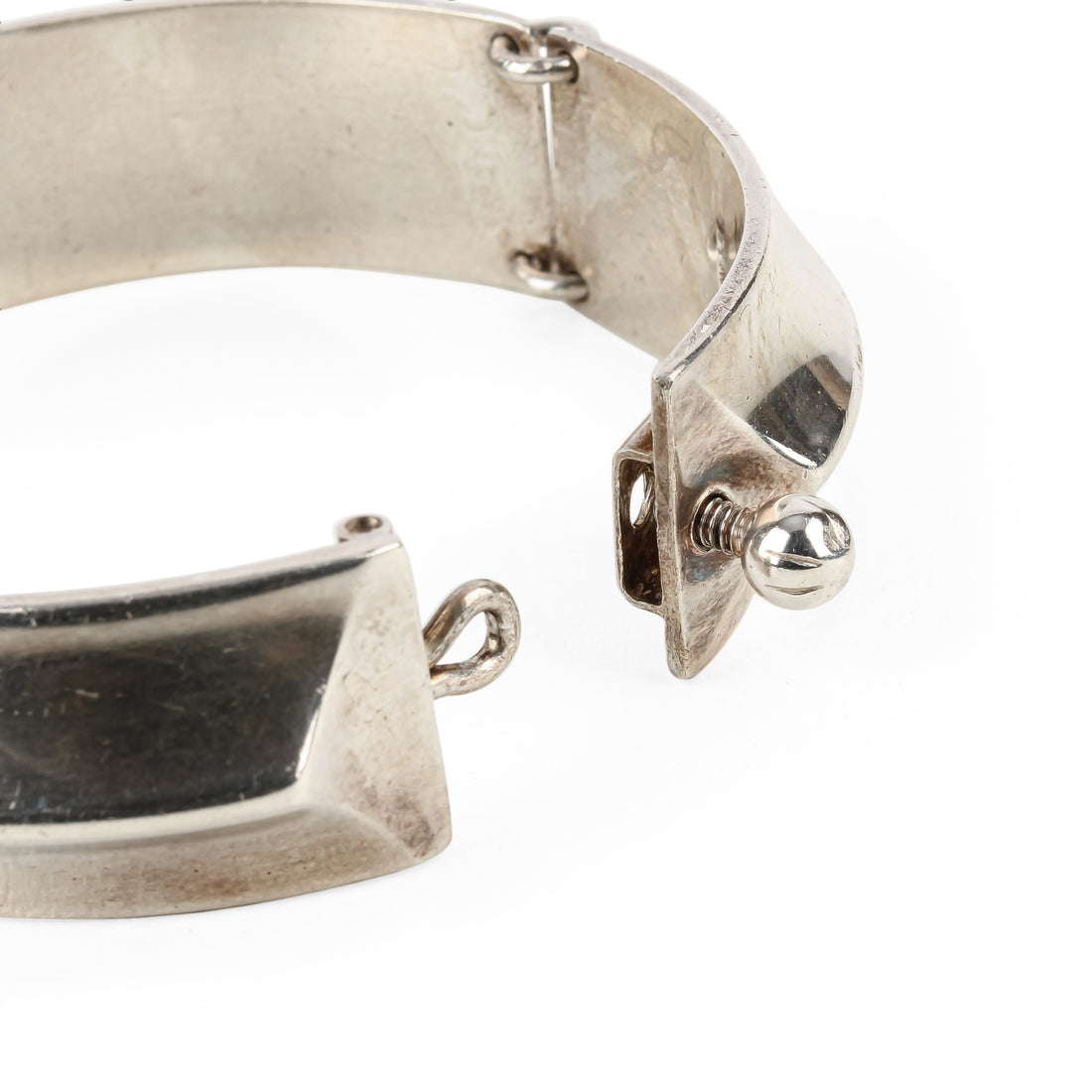 HANS HANSEN Sterling Silver Ridged Link Bracelet