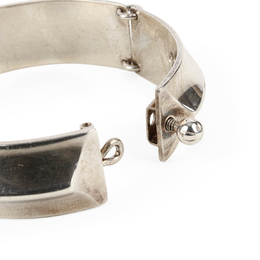 HANS HANSEN Sterling Silver Ridged Link Bracelet