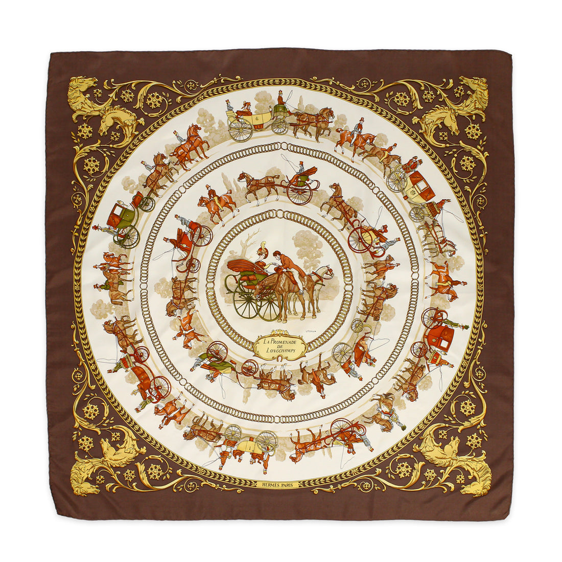 HERMÈS Silk Scarf - La Promenade de Longchamps