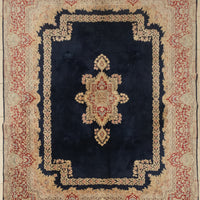 Hand-Knotted Wool Kerman Rug 11'4" x 8'