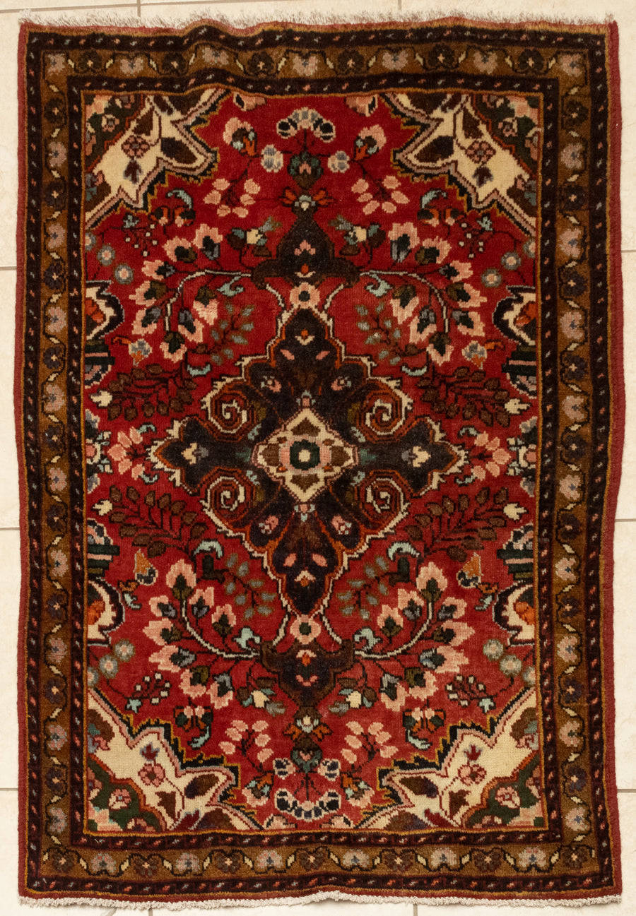 Hand-Knotted Wool Sienna Rug 5'10" x 3'4"