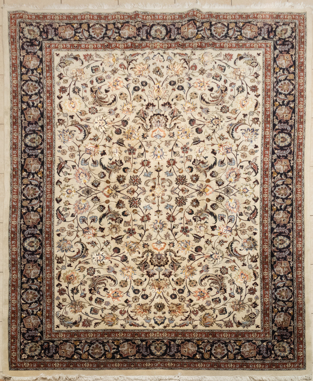Hand-Knotted Wool Rug 11' x 8'