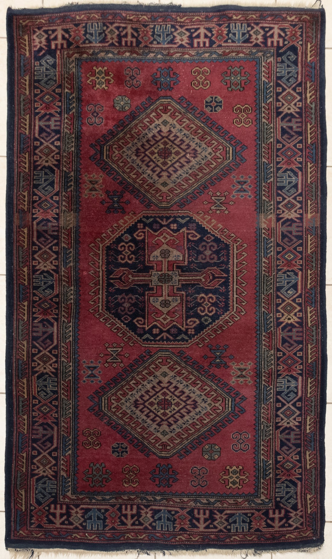 Hand-Knotted Wool Rug 6'9" x 4'1"