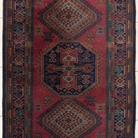 Hand-Knotted Wool Rug 6'9" x 4'1"