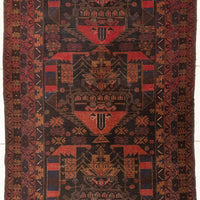 Hand-Knotted Wool Rug 7' x 3'7"