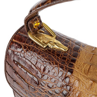 JOYS Vintage Two Toned Crocodile Handbage