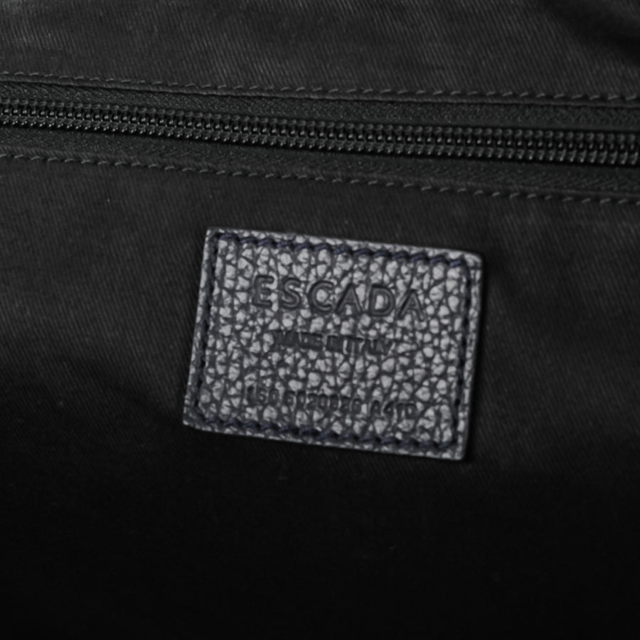ESCADA Blue Pebbled Leather Handbag