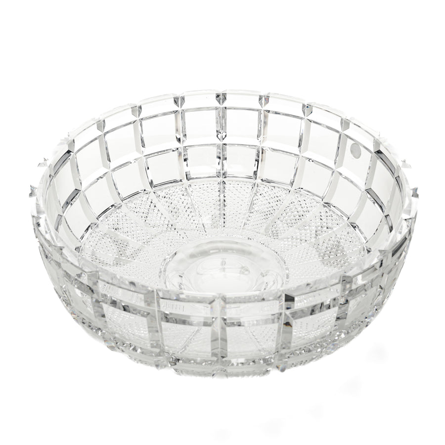 Czech Cut Crystal Centre piece Bowl