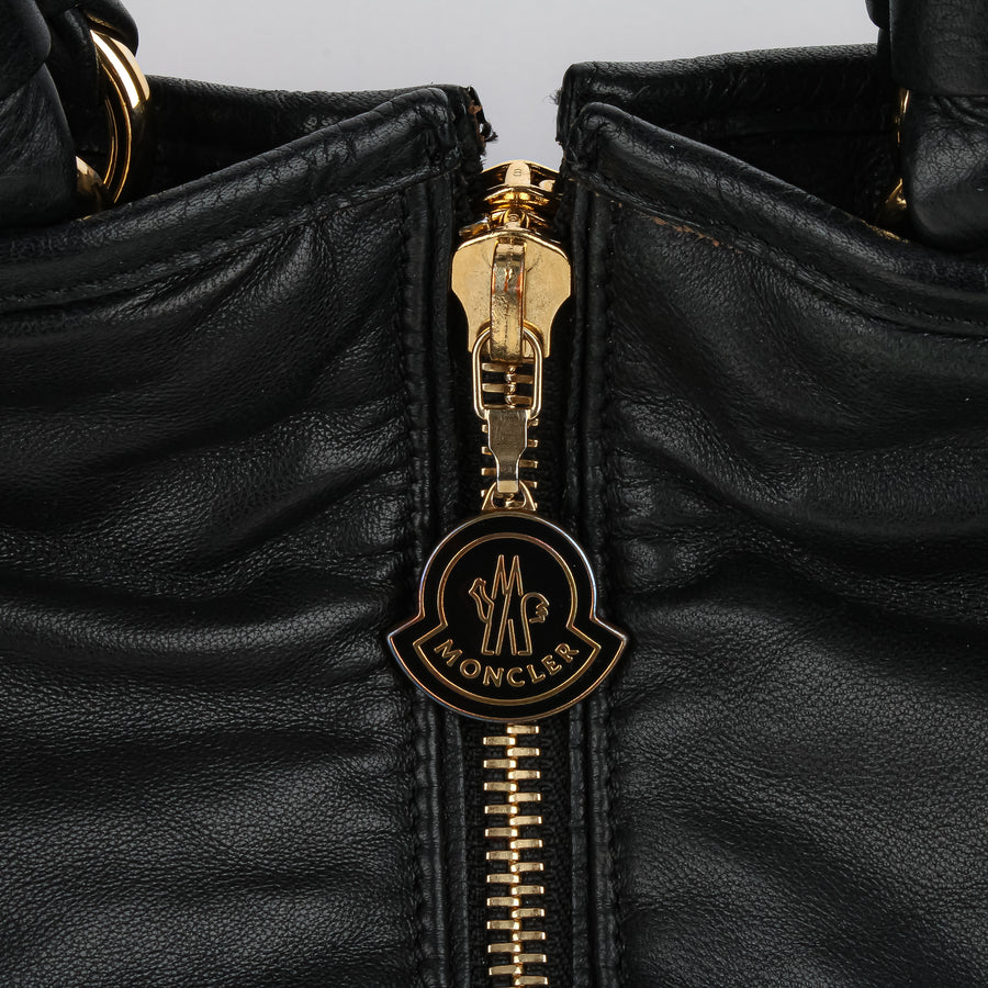 MONCLER Amelie Tote - Black Leather