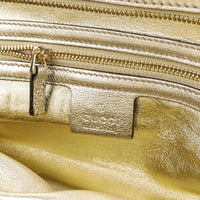 GUCCI Capri Bowler Bag - Ivory Gold Leather