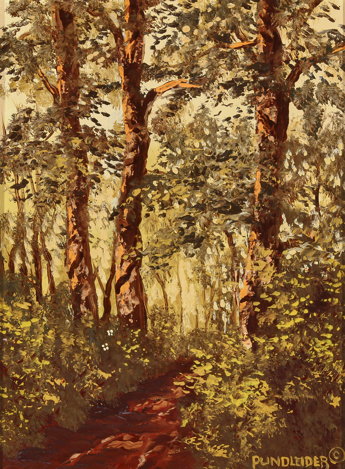 Heinz V. Pundleider - "In The Bush" - Acrylic on Masonite