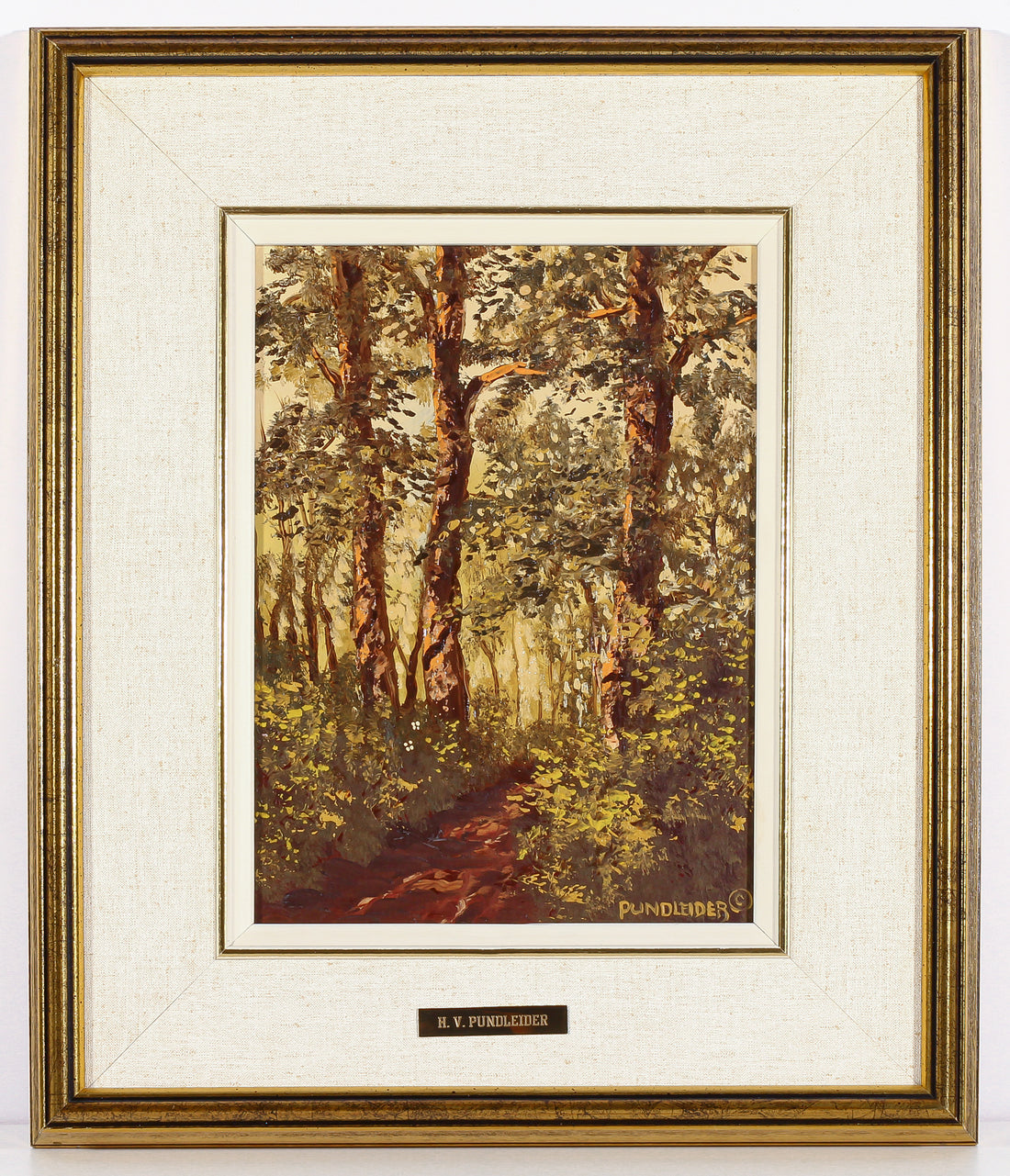 Heinz V. Pundleider - "In The Bush" - Acrylic on Masonite