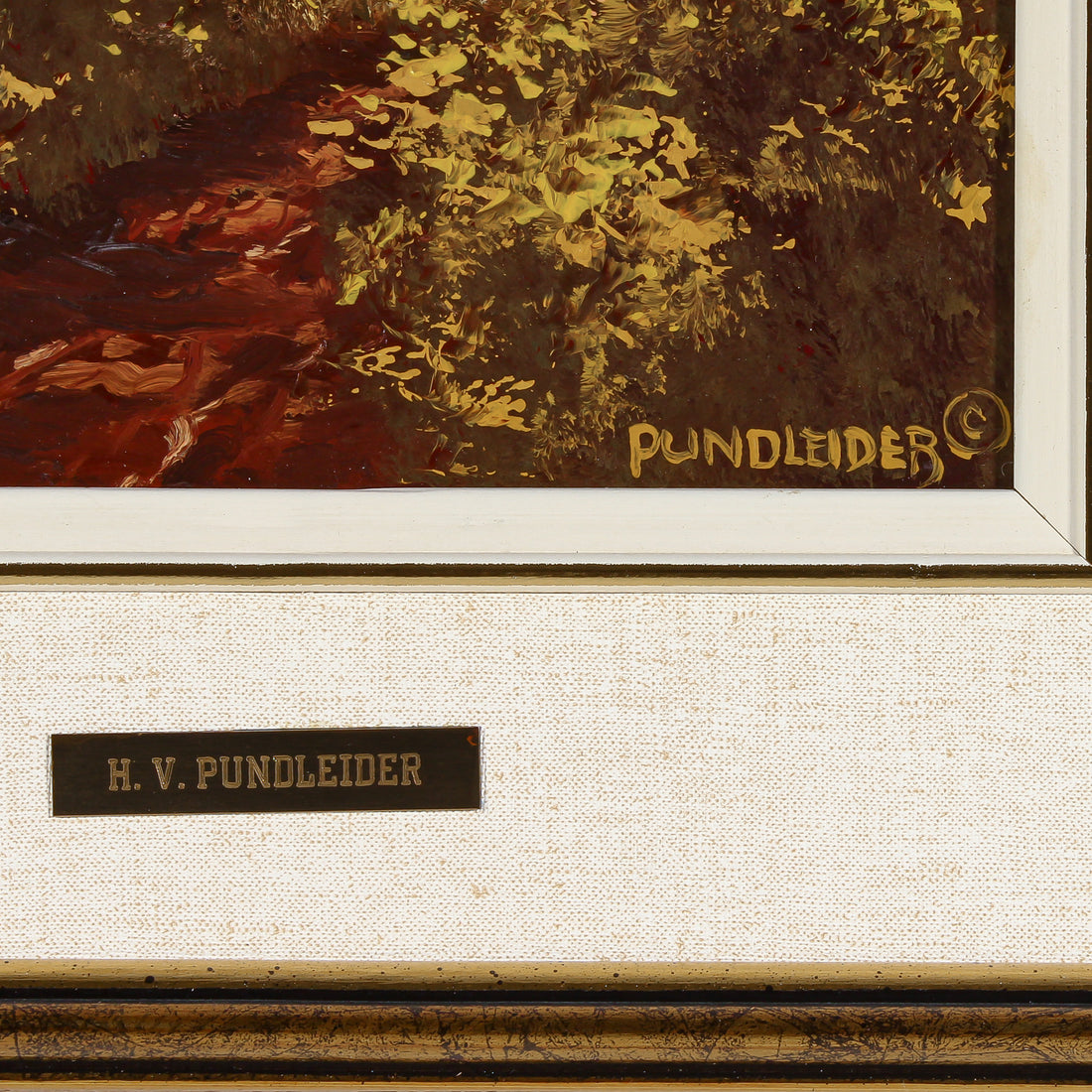 Heinz V. Pundleider - "In The Bush" - Acrylic on Masonite