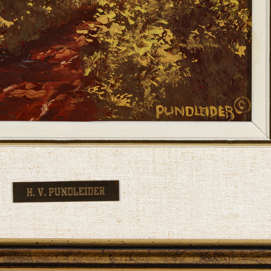 Heinz V. Pundleider - "In The Bush" - Acrylic on Masonite