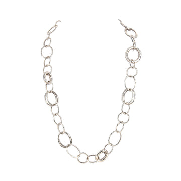 IPPOLITA Sterling Silver Long Hammered Bastille Necklace