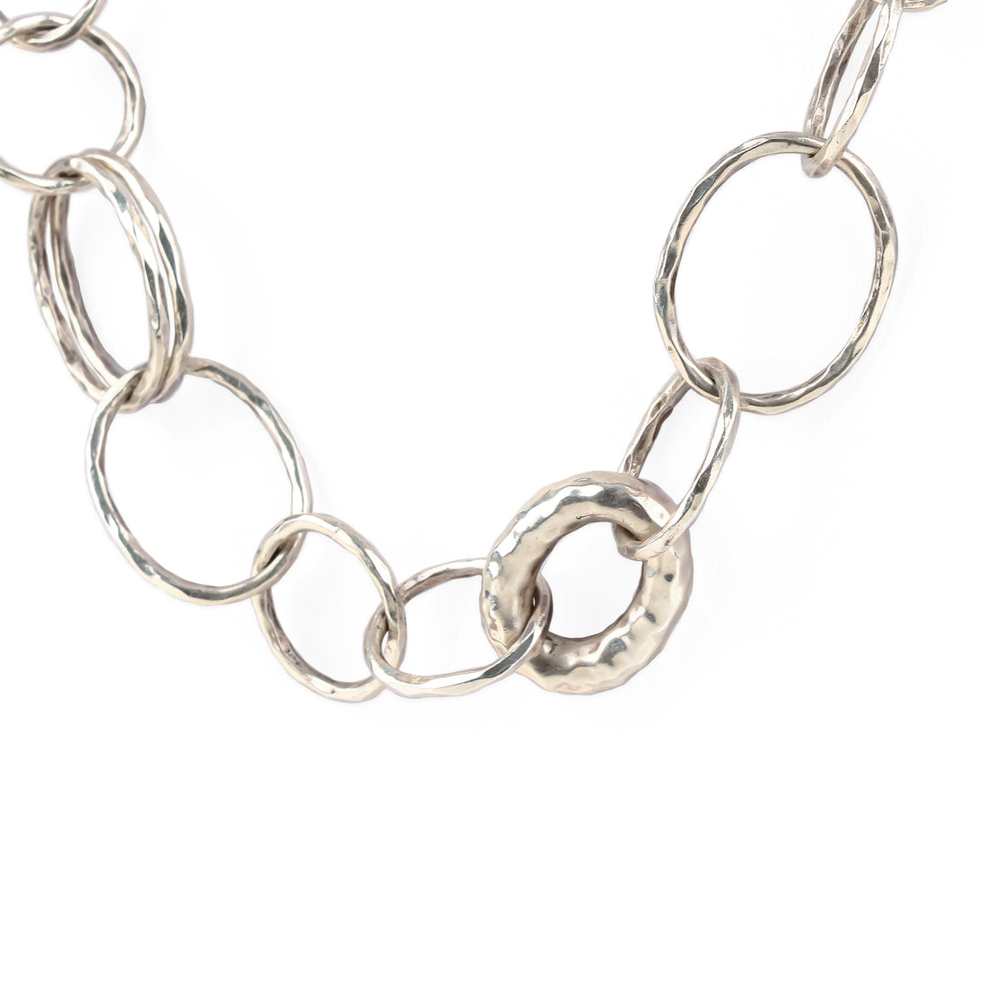 IPPOLITA Sterling Silver Long Hammered Bastille Necklace