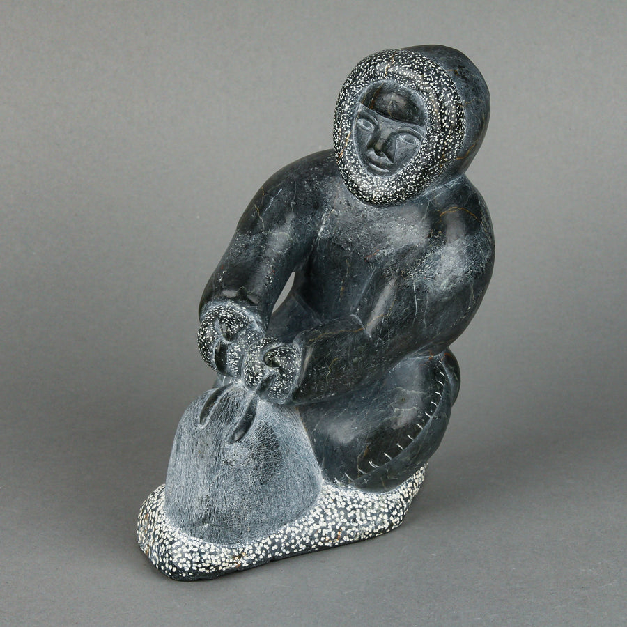 Unknown Artist - Kneeling Hunter - Stone Carving