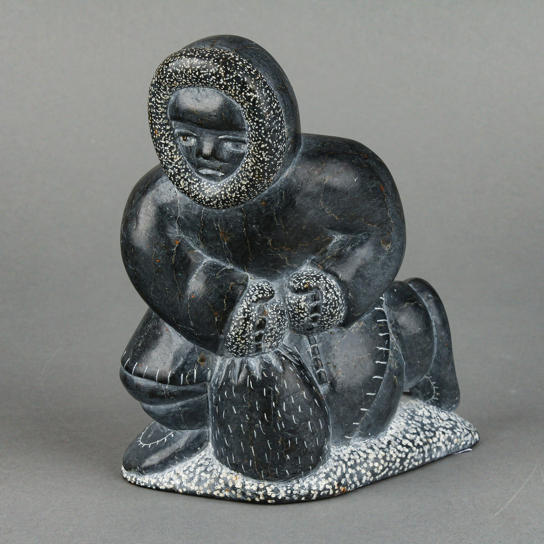 Unknown Artist - Kneeling Hunter - Stone Carving