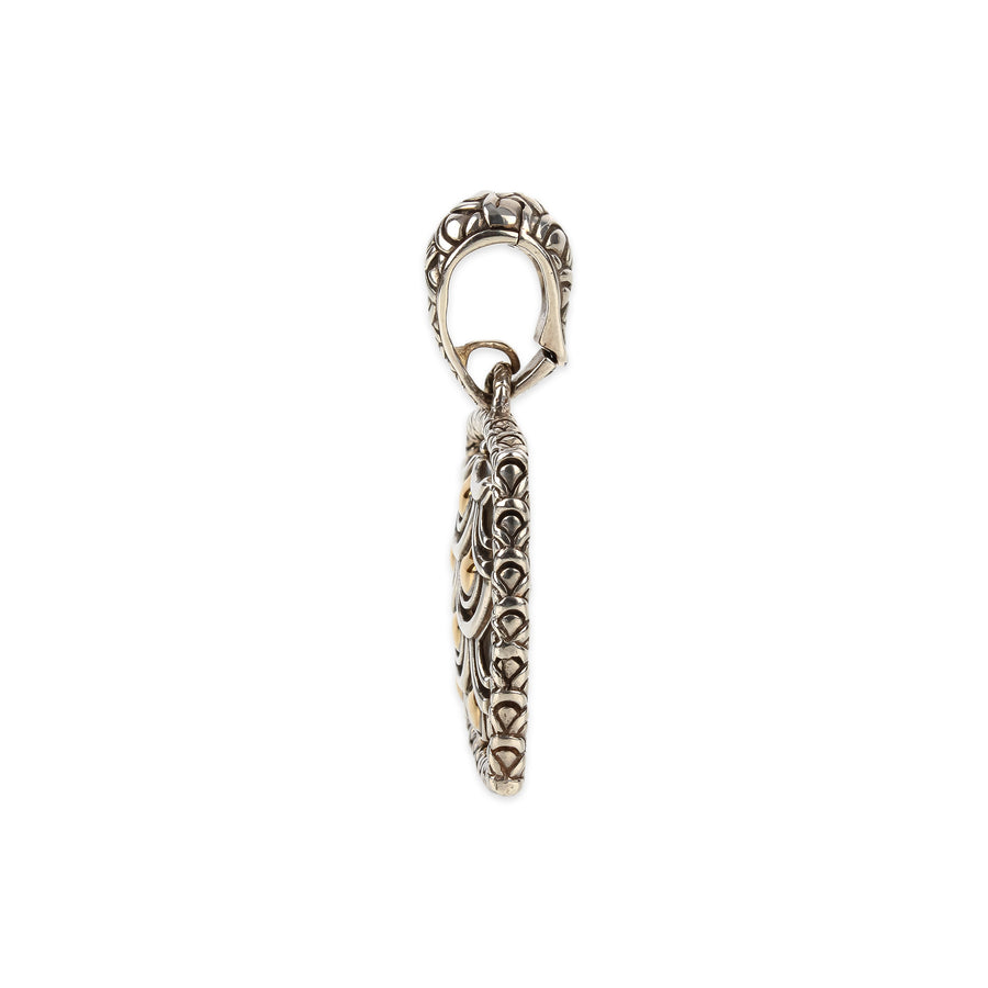 JOHN HARDY Sterling Silver & 18K Gold Square Naga Pendant Enhancer