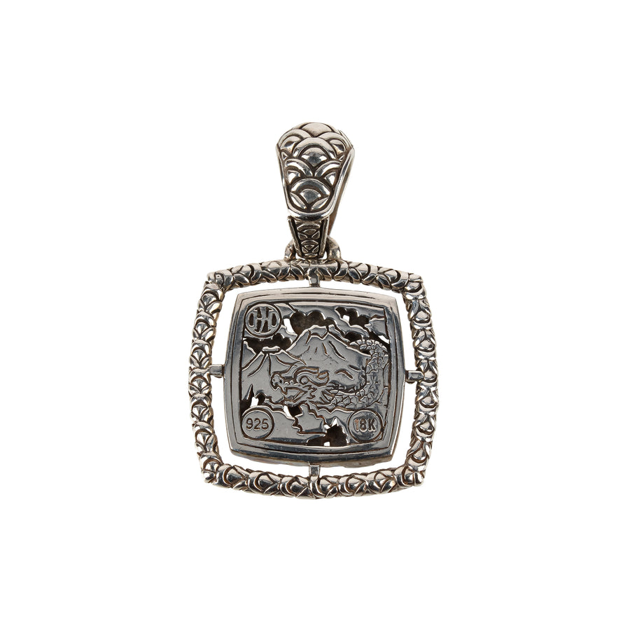 JOHN HARDY Sterling Silver & 18K Gold Square Naga Pendant Enhancer