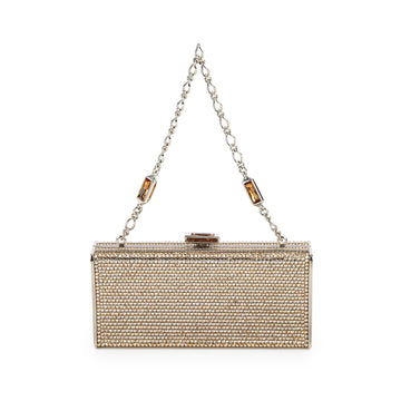 JUDITH LEIBER Minaudière - Gold Crystal