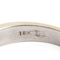 18K White Gold Diamond Trinity Ring