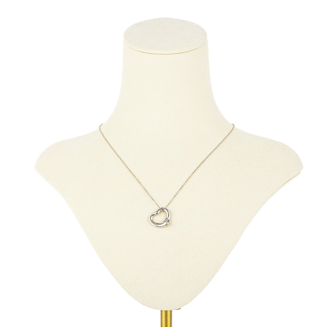 TIFFANY & CO Elsa Peretti Sterling Open Heart Necklace