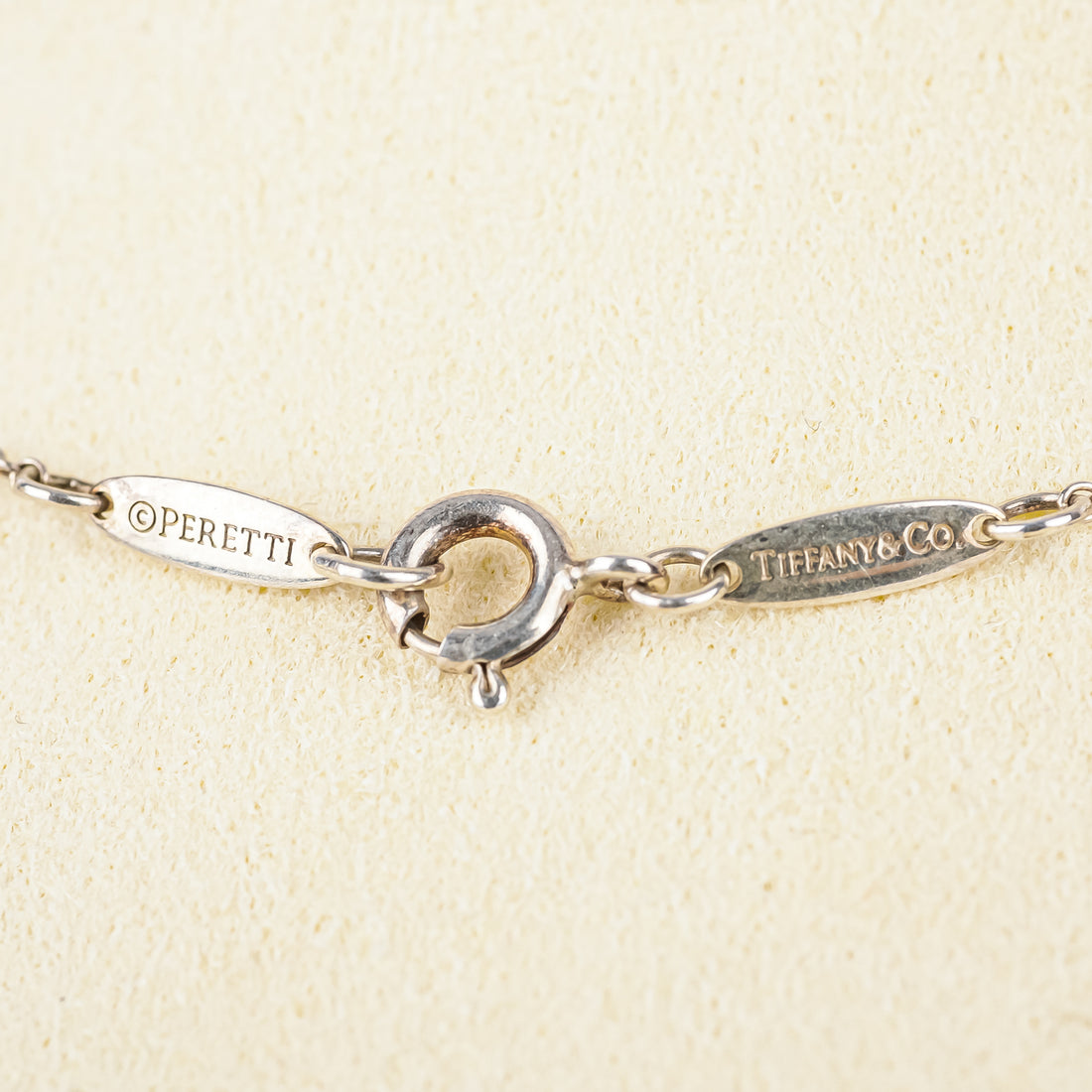 TIFFANY & CO Elsa Peretti Sterling Open Heart Necklace