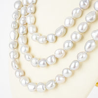 Grey Baroque Freshwater Pearl Necklace
