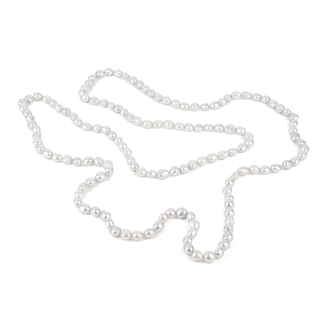 Grey Baroque Freshwater Pearl Necklace