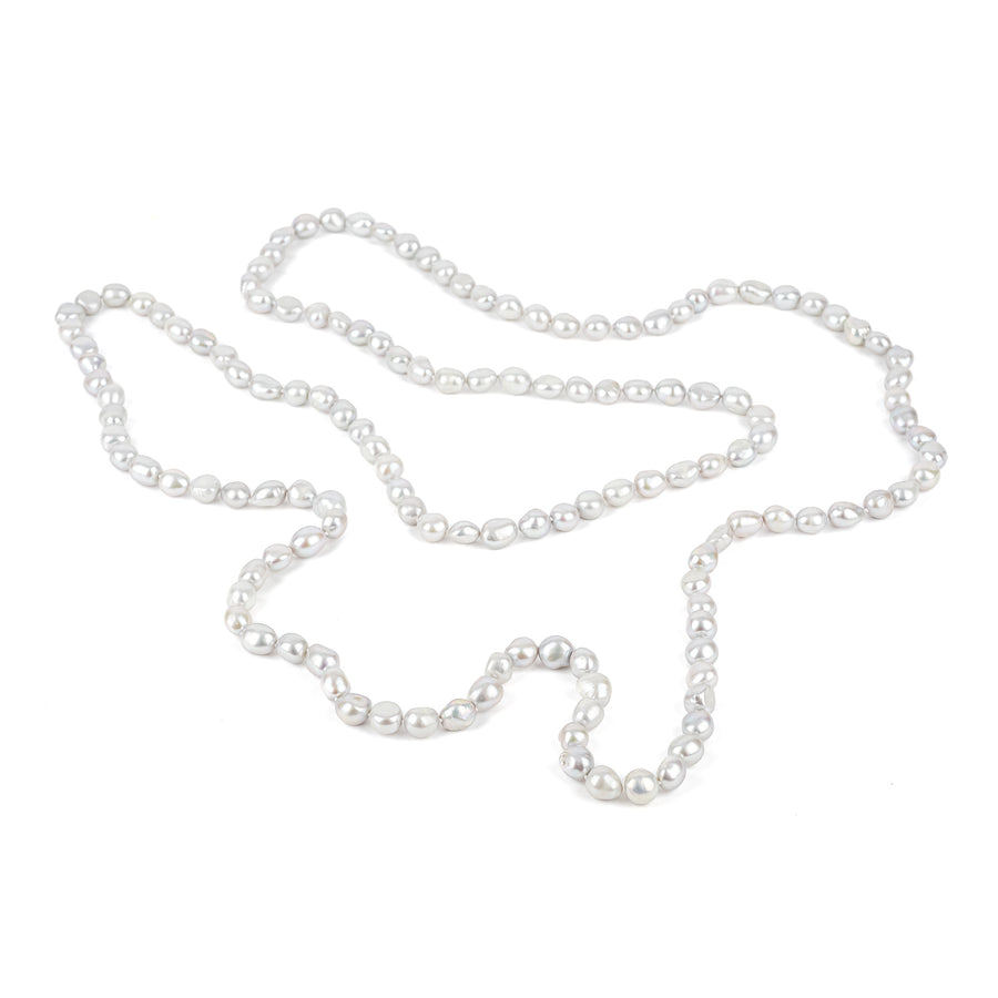 Grey Baroque Freshwater Pearl Necklace