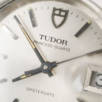 TUDOR Stainless Steel Princess Quartz Oyster Date Ladies Watch 24mm