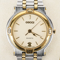 GUCCI 9000M 2 Tone Stainless Steel  Men's Watch