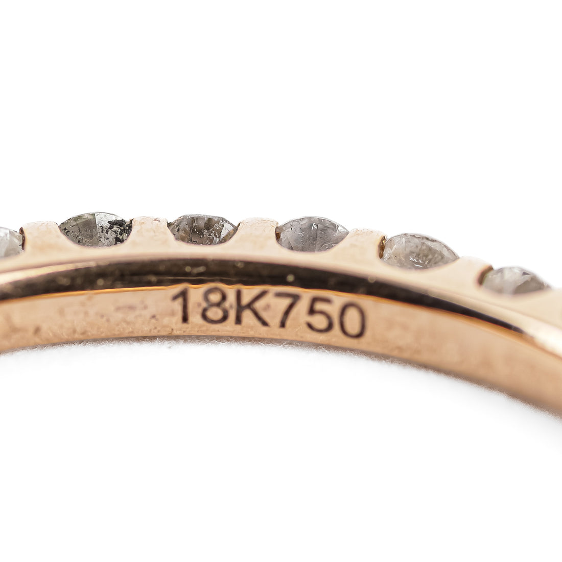 18K Rose Gold Diamond Eternity Band