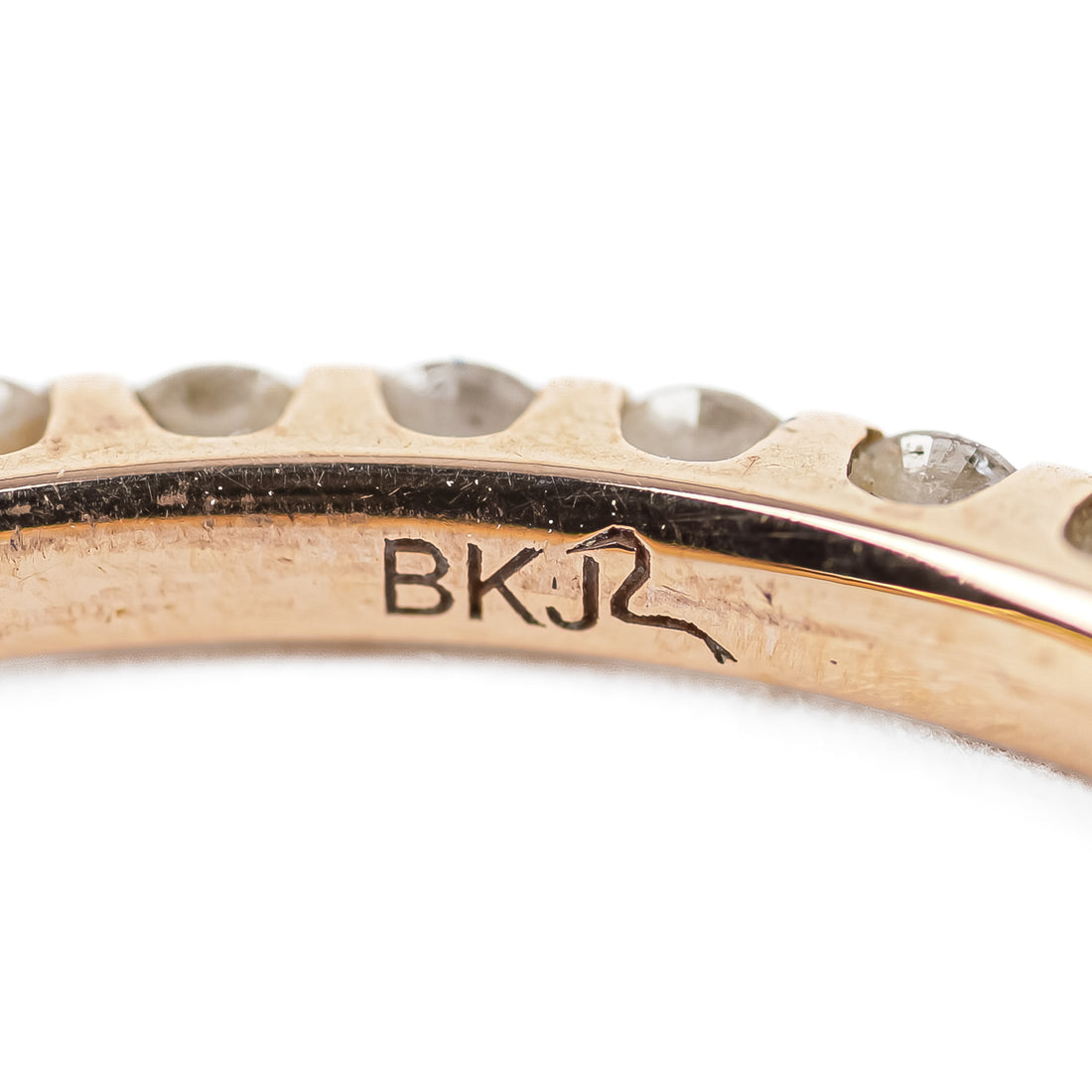 18K Rose Gold Diamond Eternity Band