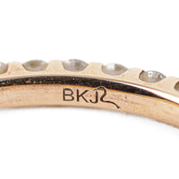 18K Rose Gold Diamond Eternity Band