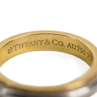 TIFFANY & CO 18K PT950 Together Milgrain Band Ring