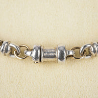 MICHAEL DAWKINS Sterling Two-Tone Pearl Link Necklace