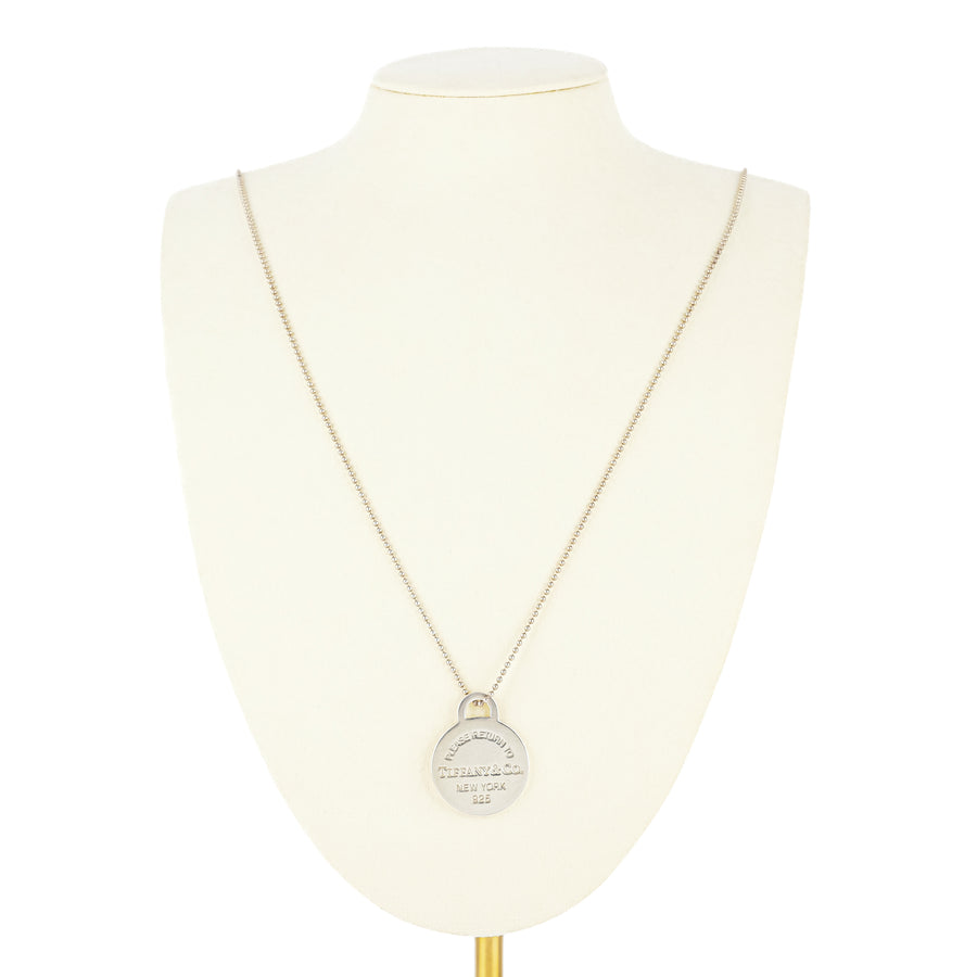 TIFFANY & CO 925 Return to Round Tag Bead Necklace